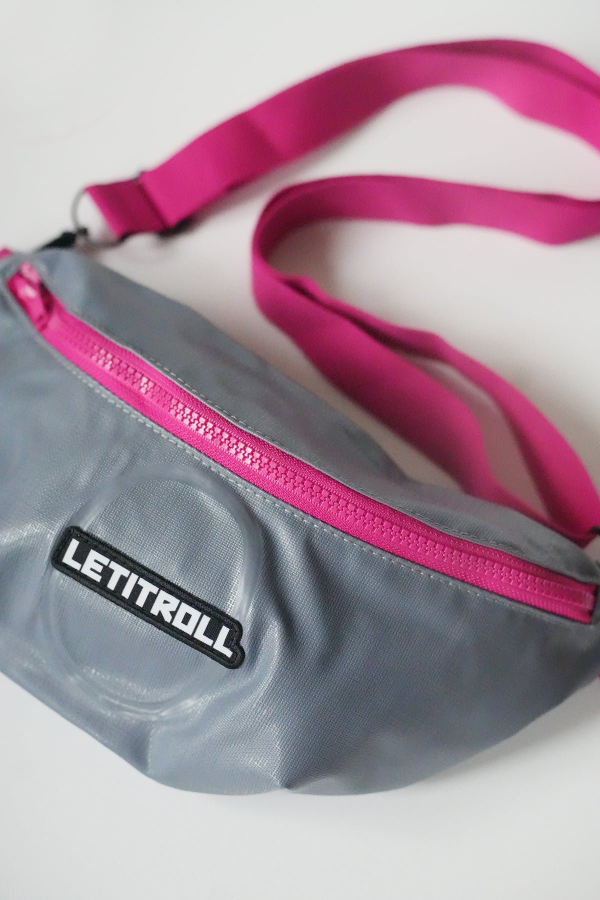 LETITROLL Upcycle Fanny Pack PINK