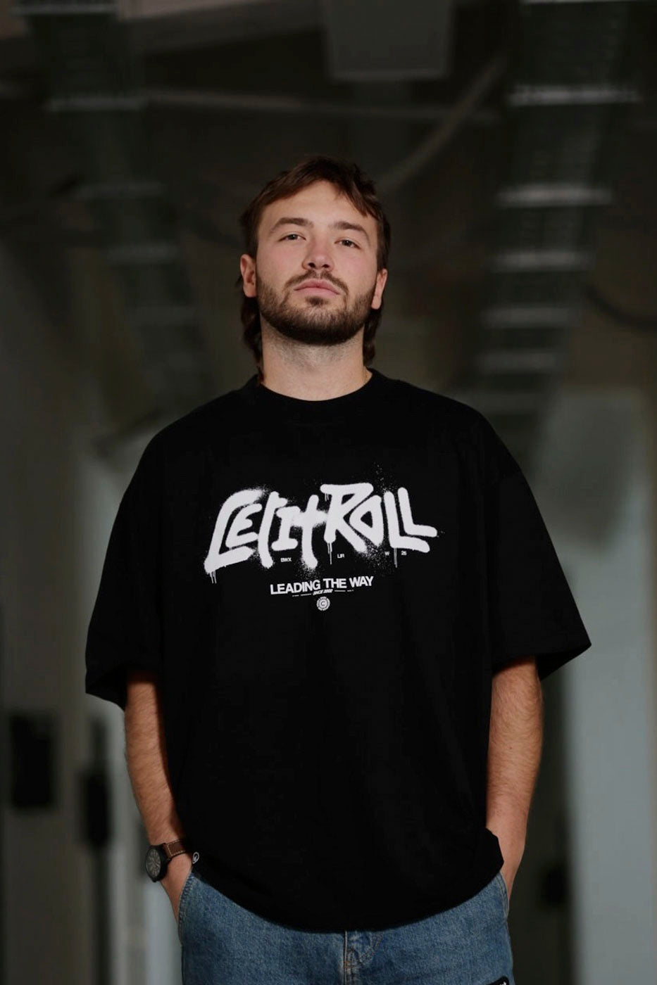 LETITROLL T-shirt Spray Black