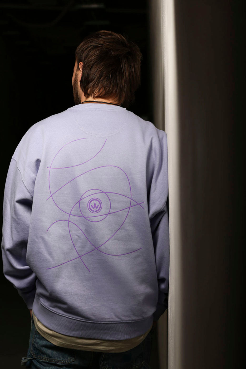 LETITROLL Orbith Crewneck Sweatshirt Violet