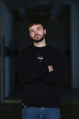 LETITROLL Orbith Crewneck Sweatshirt Black