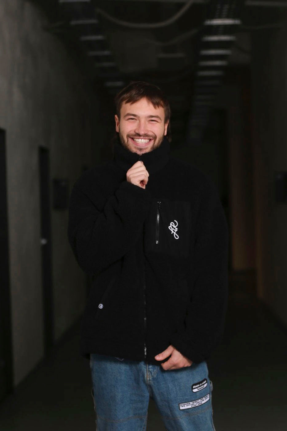 LETITROLL Sherpa Jacket Black