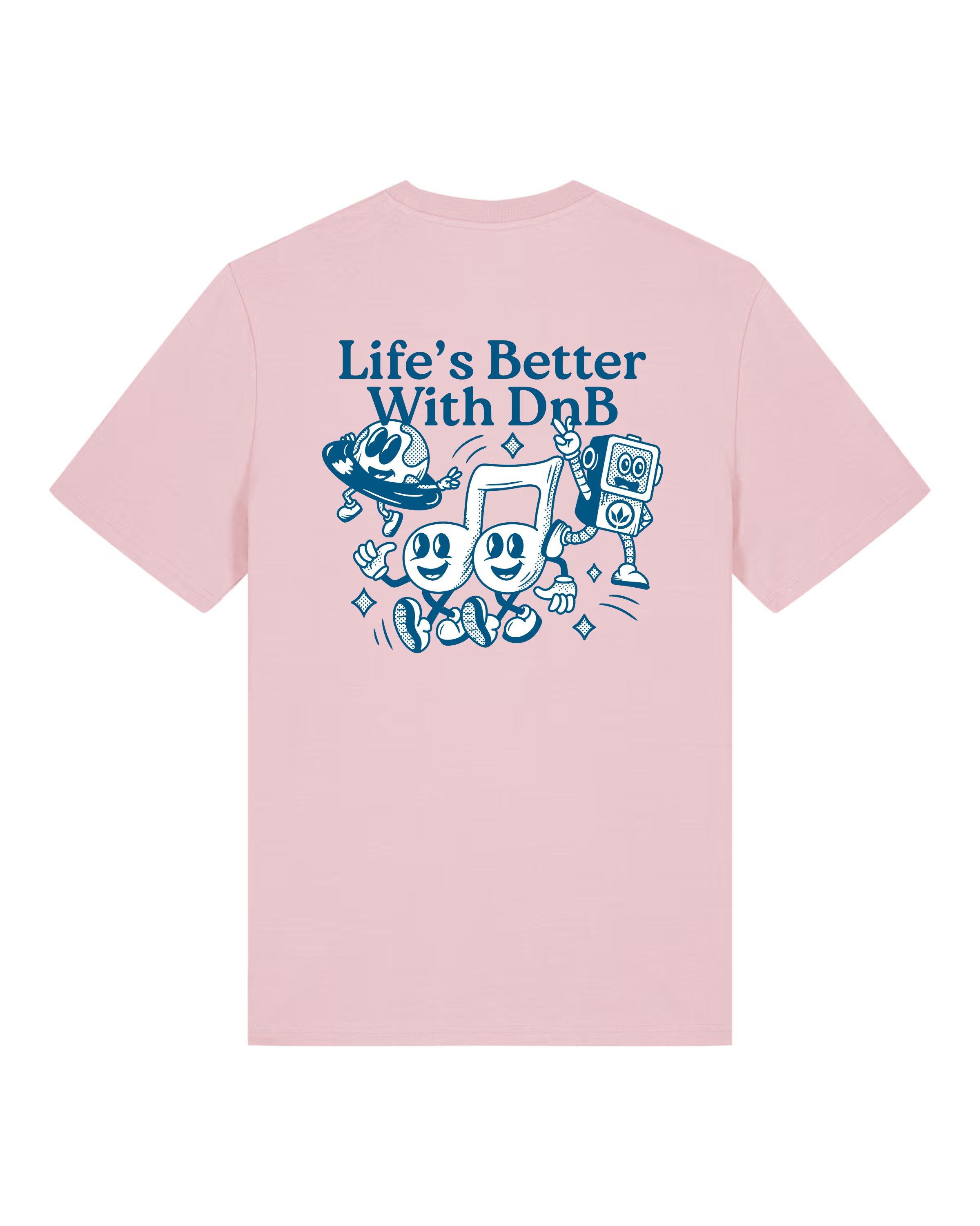 LETITROLL Triko "Life Is Better With DNB" pink