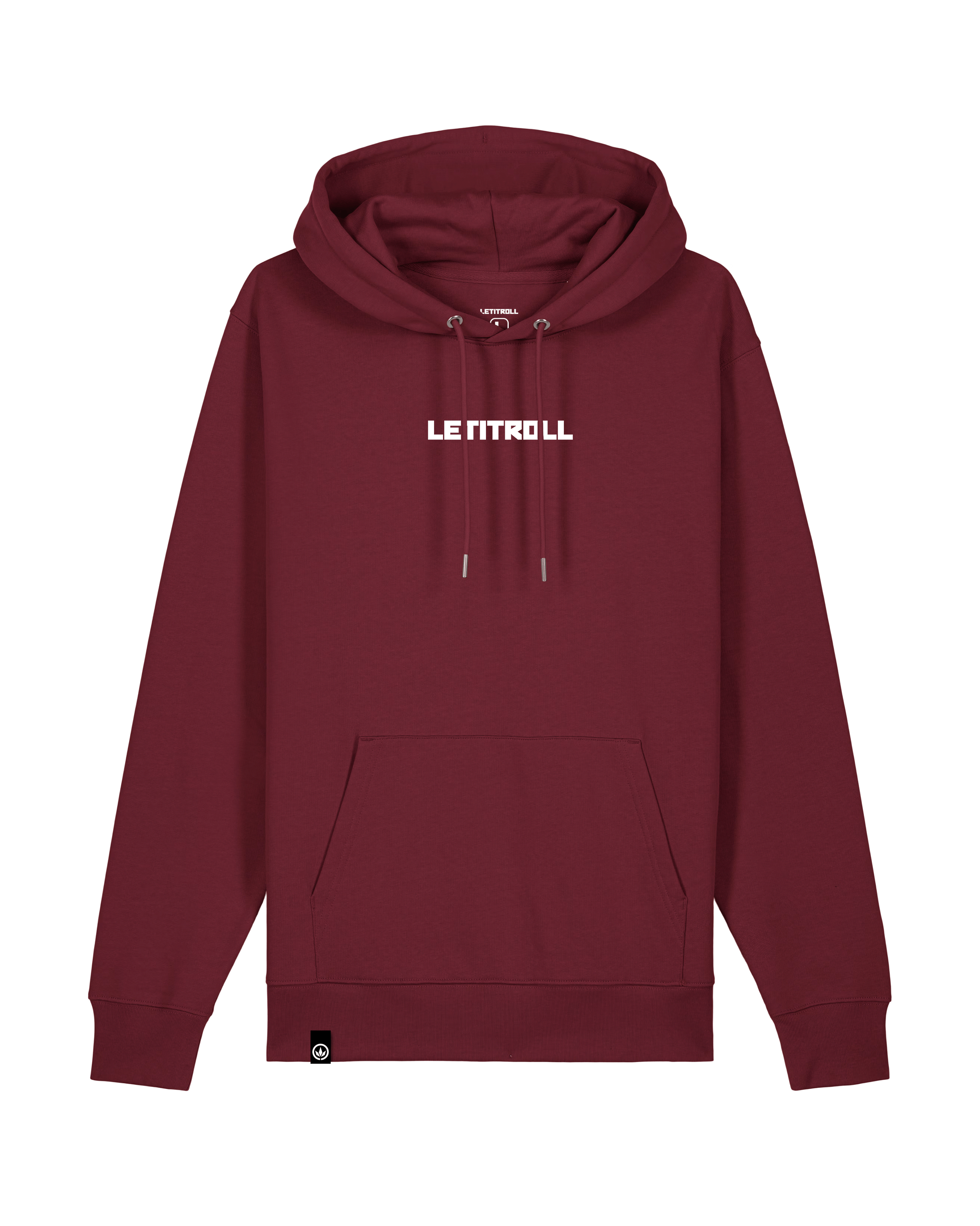 LETITROLL Mikina Minimalist Burgundy II