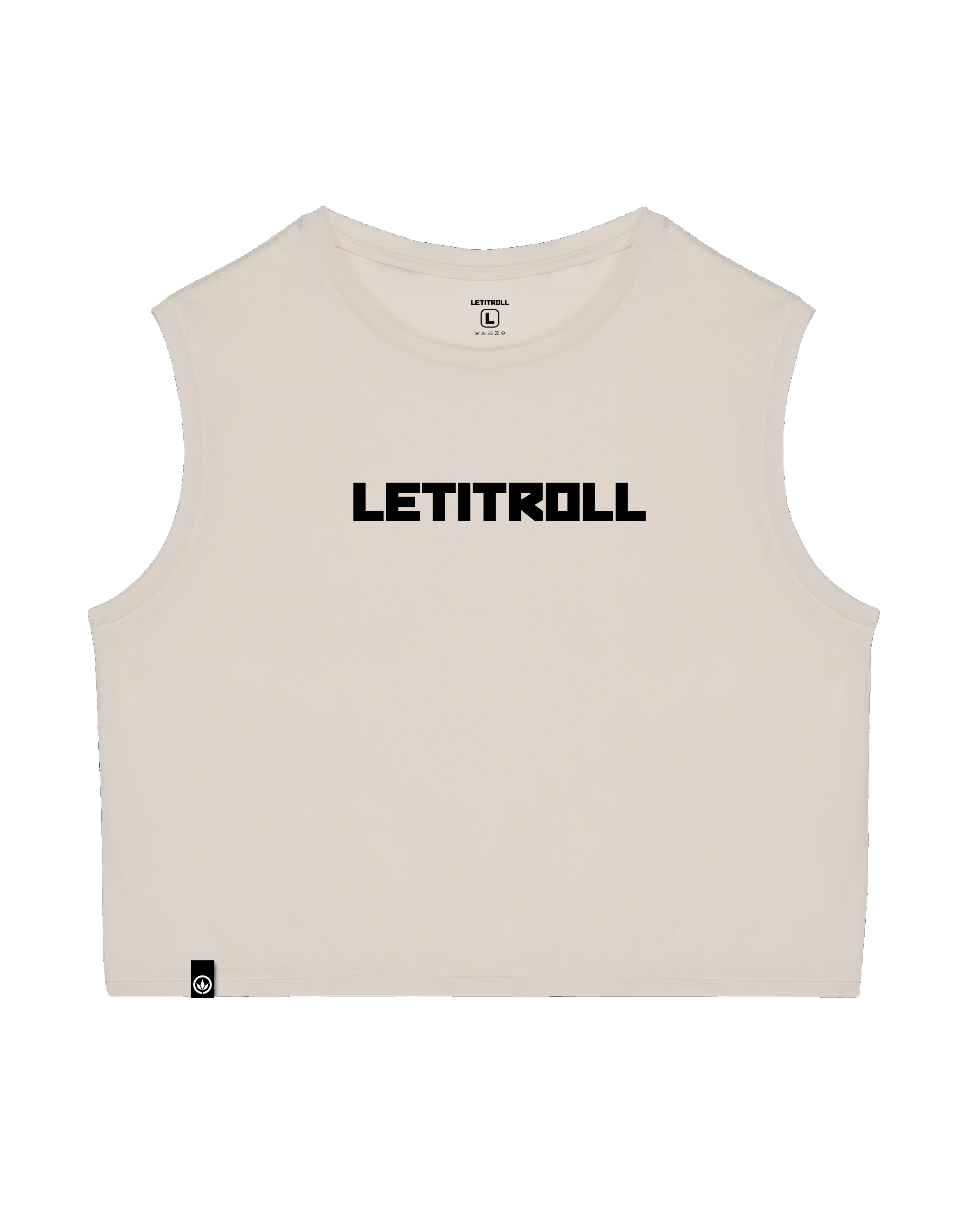LETITROLL Dámské Croped Tílko Ivory