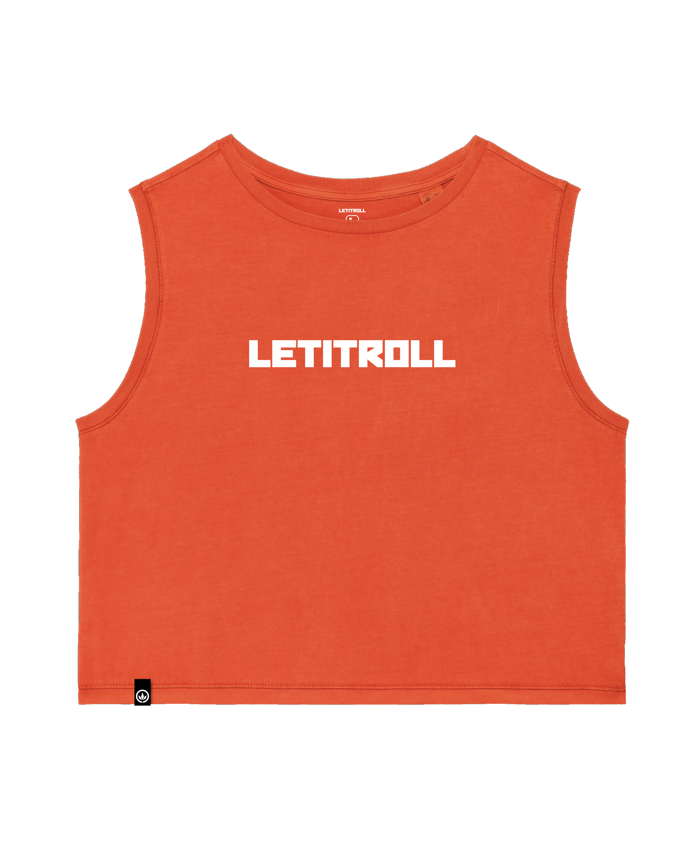 LETITROLL Women's Cropped Tank Top Paprika