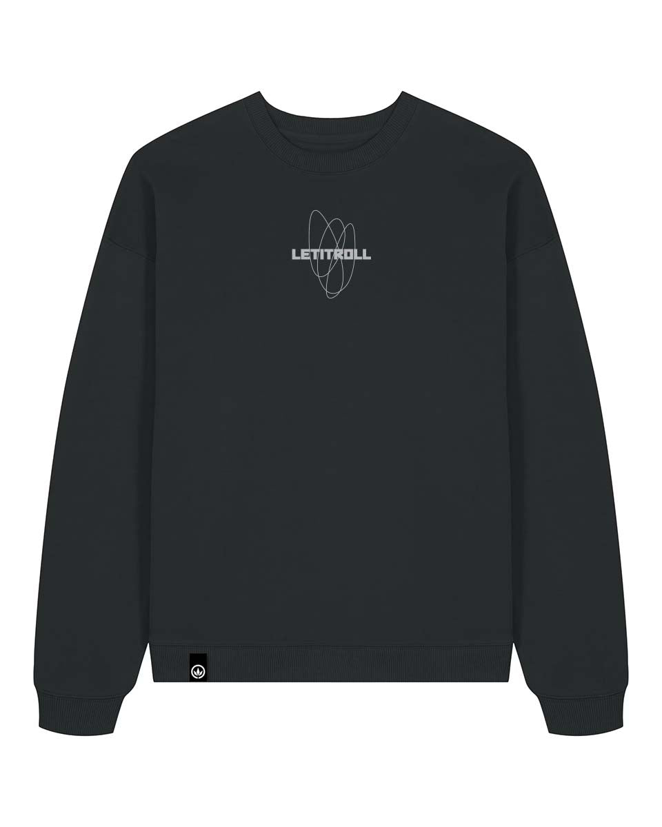 LETITROLL Mikina Orbith Crewneck Black