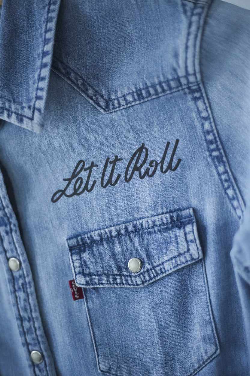 Denim Košile LETITROLL x Ultravagand / č.83 / Levi's upcycled